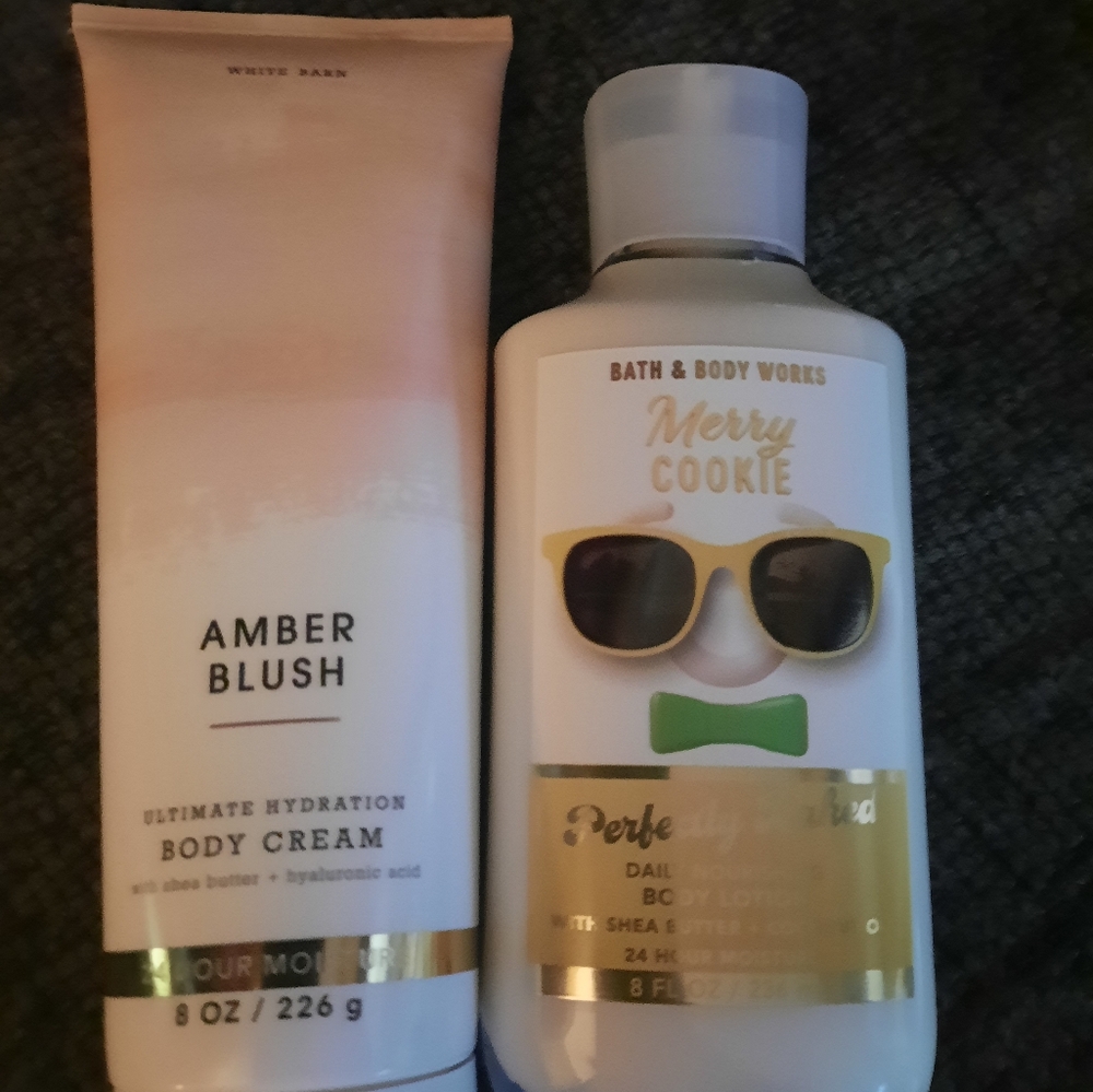 Merry Cookie And Amber Blush Bath And Body Works
